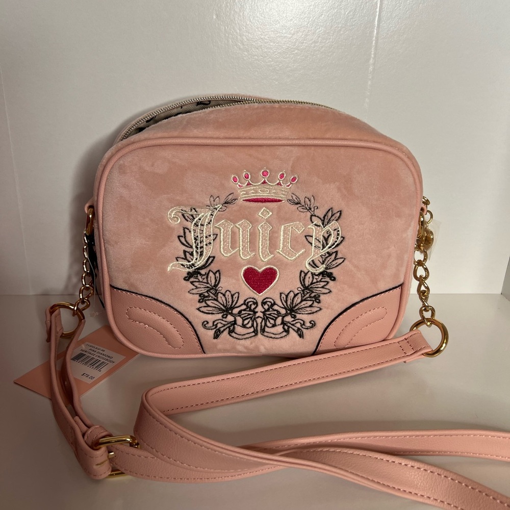 Juicy Couture Pink Diamond Heritage Crossbody Bag